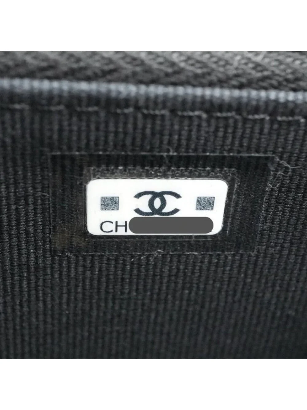 Chanel Wallet Coin Purse Black Gold Fragment Case CC Logo Quilted